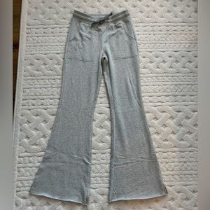 aerie Light Gray Flare Lounge Pants